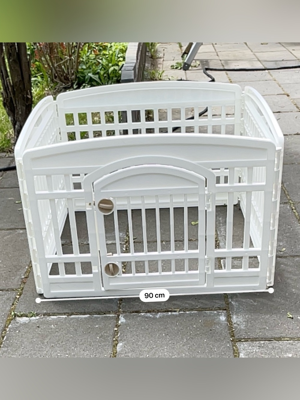 Pet Playpen, Pet Exercise Pen with Door Heavy Plastic
